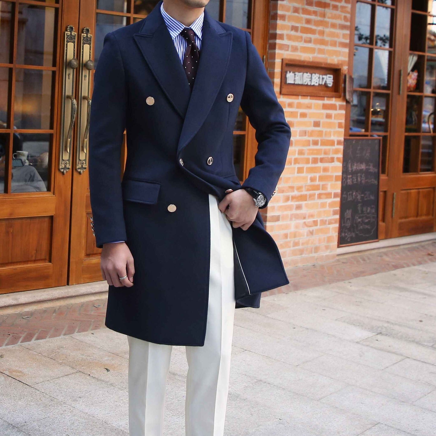 Wool Coat British Slim Fit