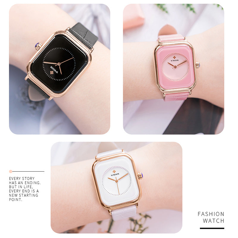 Ladies quartz belt watch