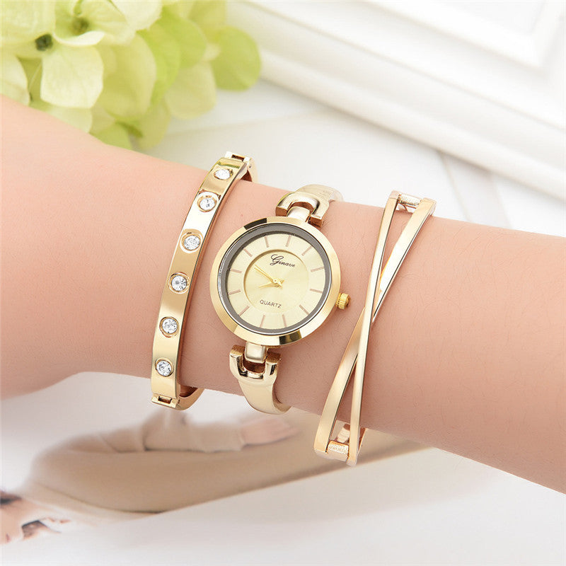 Fashion Creative Style Quartz Watch Bracelet Set