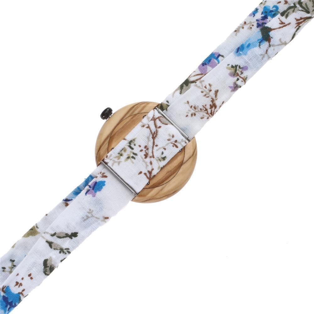 New Style Canvas Strap Wood Watch