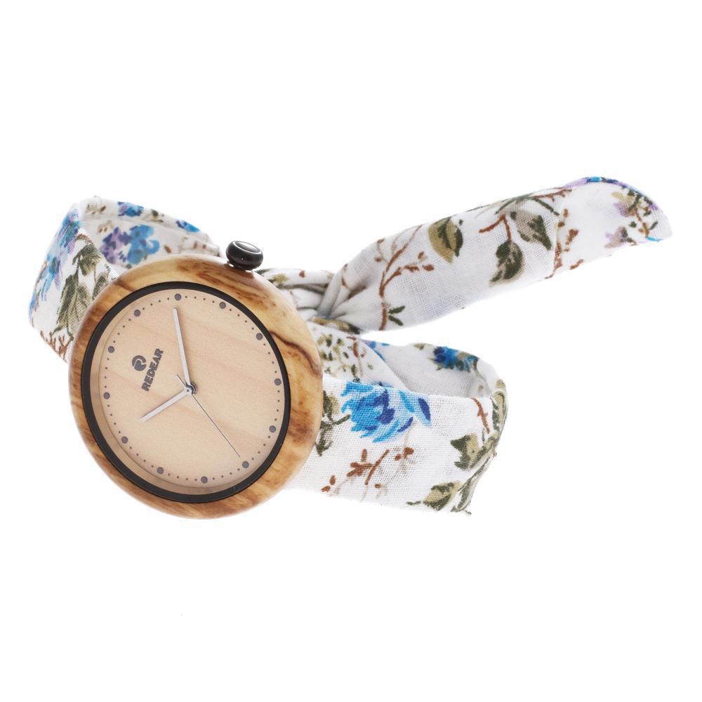 New Style Canvas Strap Wood Watch