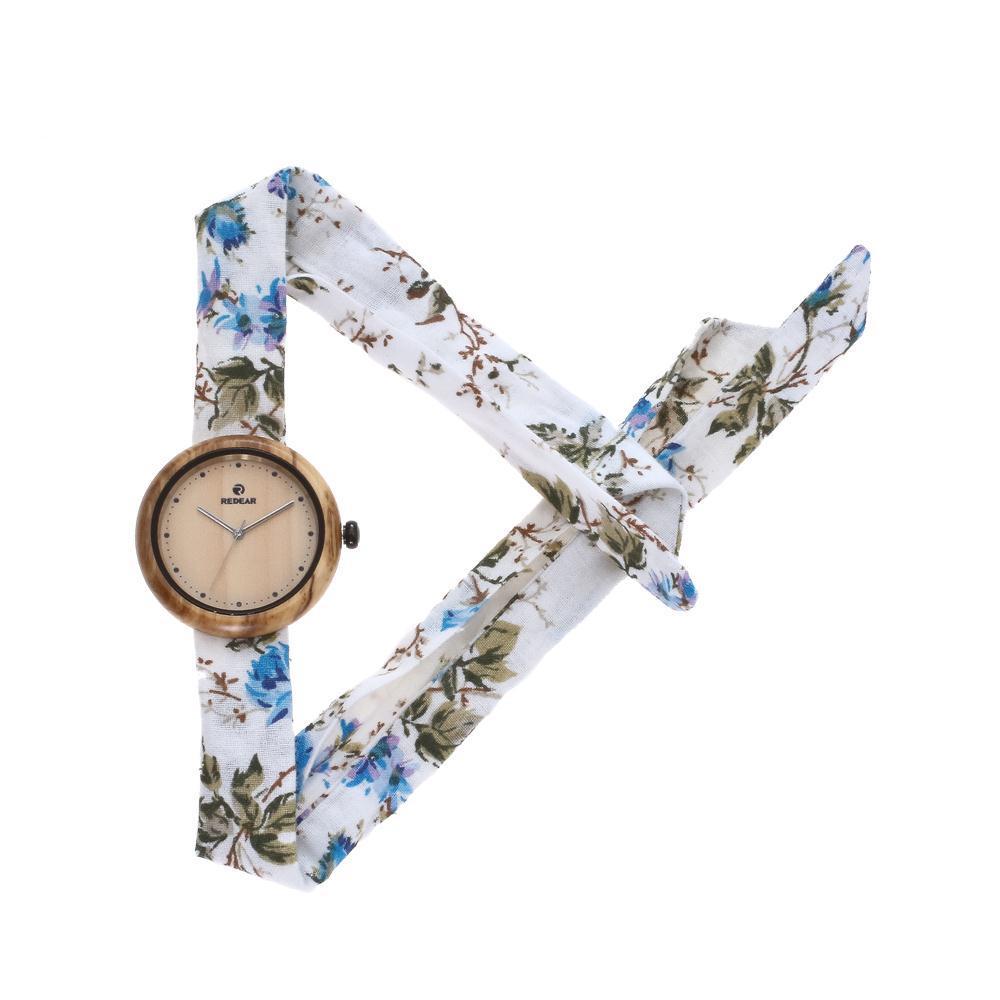 New Style Canvas Strap Wood Watch