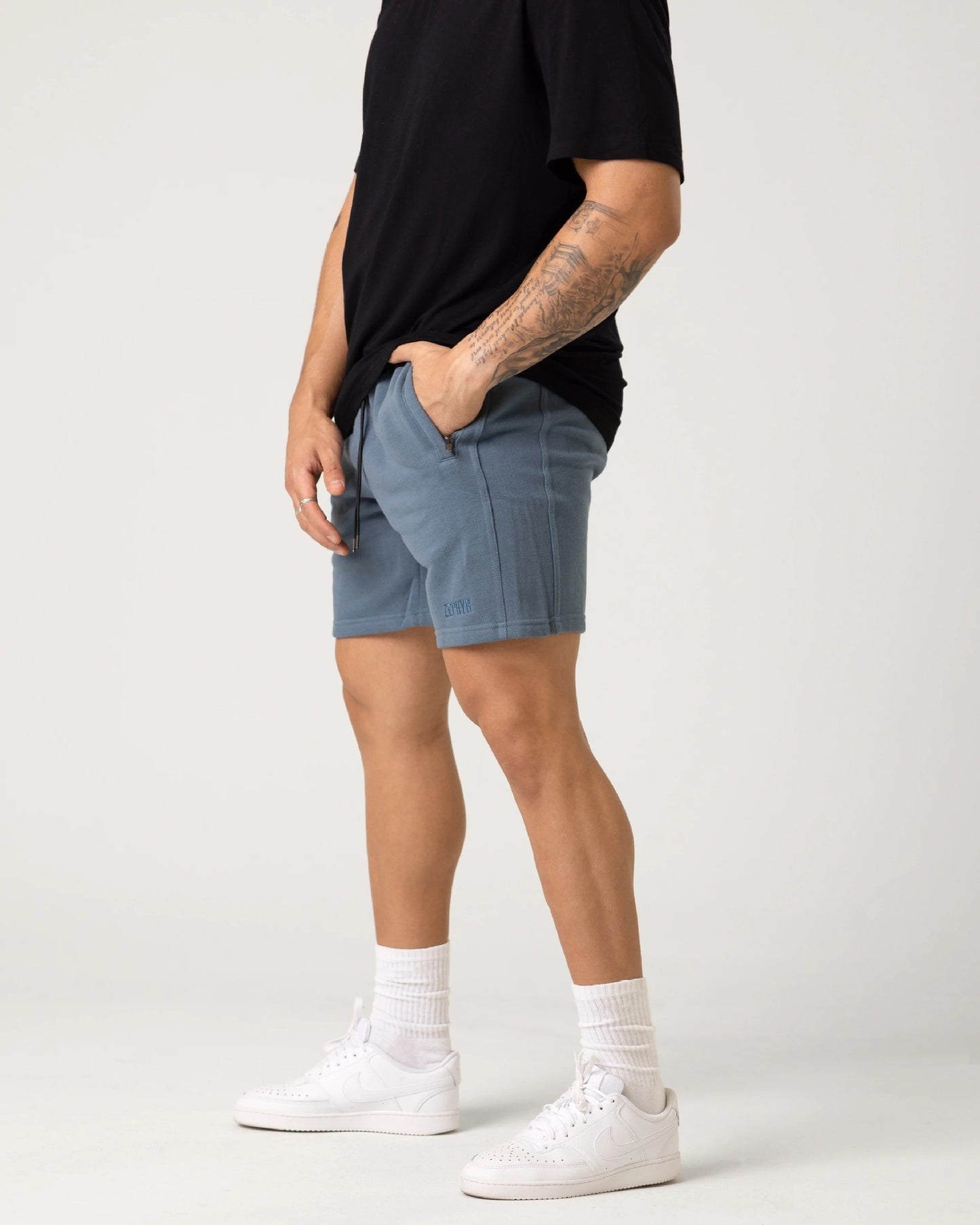 Heavy Terry American Style Trend Casual Shorts Men