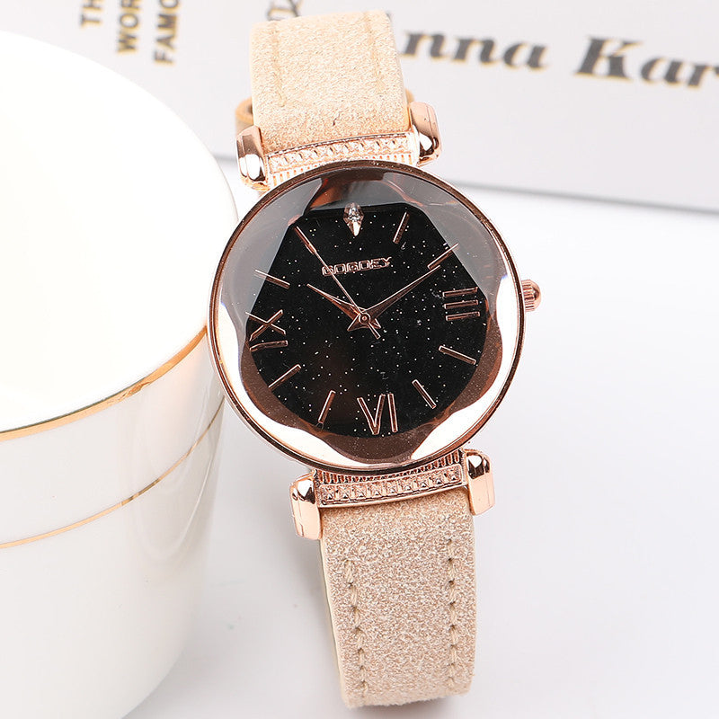 Starry sky female watch