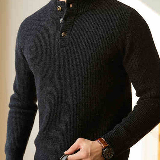 American Casual Half Turtleneck Knitted