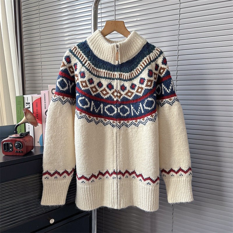 Autumn And Winter New Soft Glutinous Knitted Cardigan Top