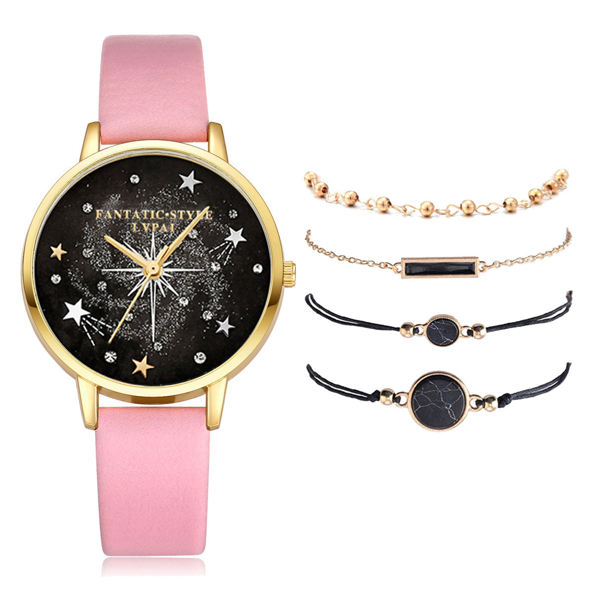 Starry Sky Female Watch Bracelet Combination Set