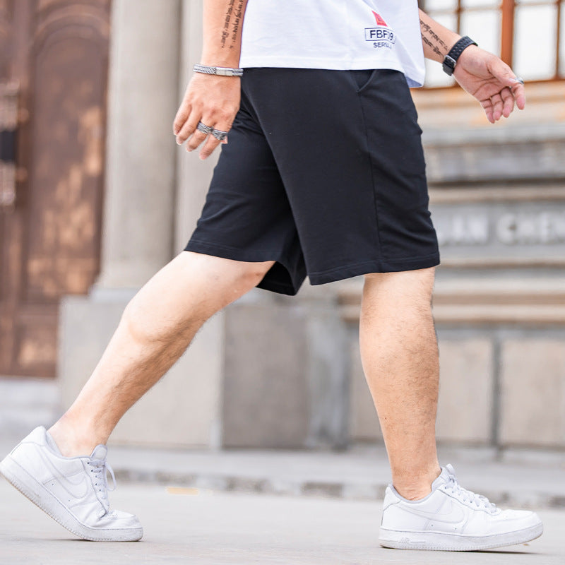 Summer Thin Straight Elastic Casual Shorts Men