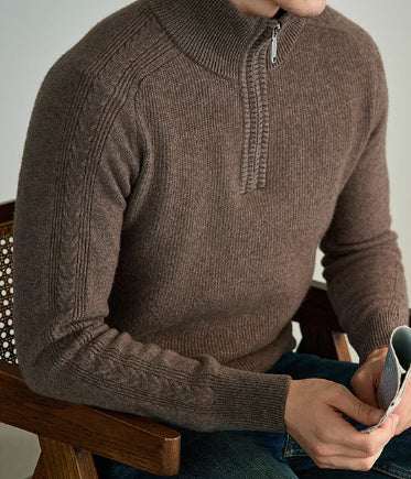 Wool Sweater Men's Business Leisure Warm Sweater