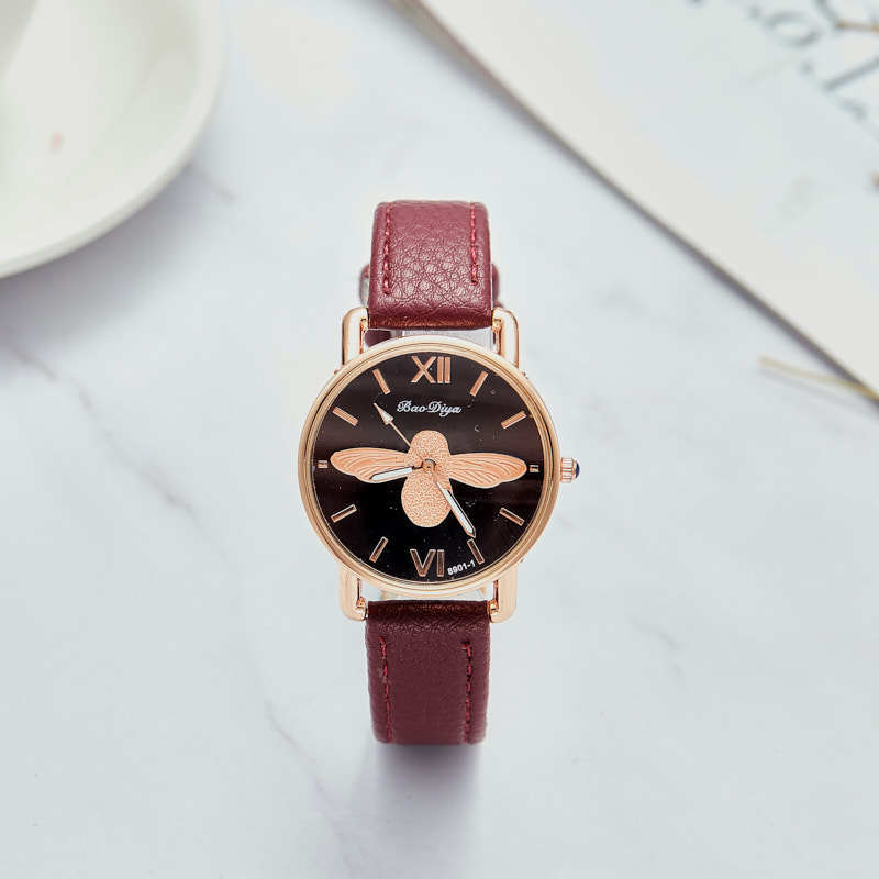 Ladies Fashion Little Bee Simple Quartz Watch