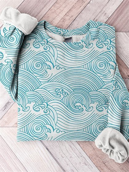 Long Sleeve Art 3D Printed All-matching Women's Sweater