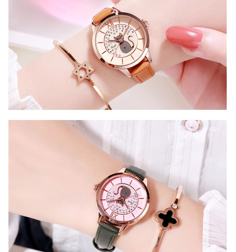 Girls' quartz wristwatch