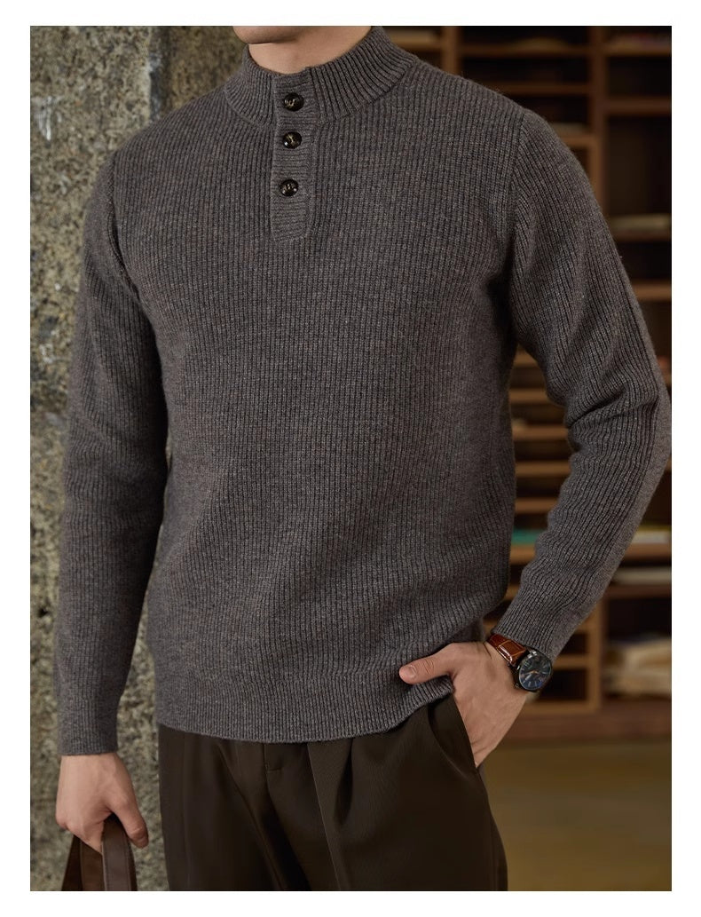 American Casual Half Turtleneck Knitted