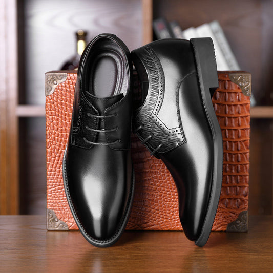 Business Formal Wear Leather Shoes Men's Pointed Casual Shoes