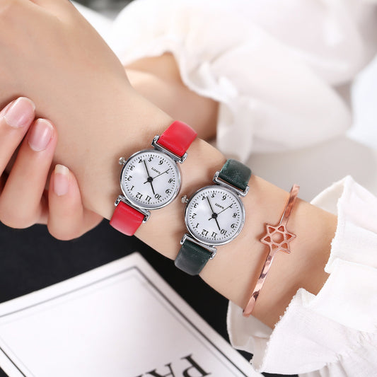 Small And Simple Temperament Student Quartz Watch With Thin Strap