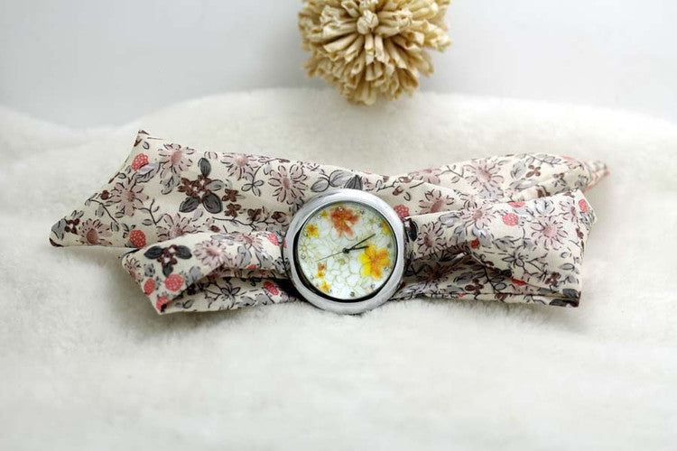 Fabric watch fashion ladies watch high quality fabric watch