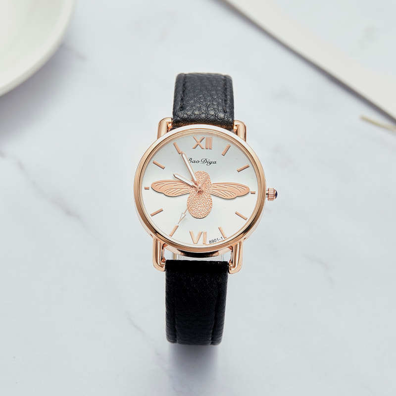 Ladies Fashion Little Bee Simple Quartz Watch