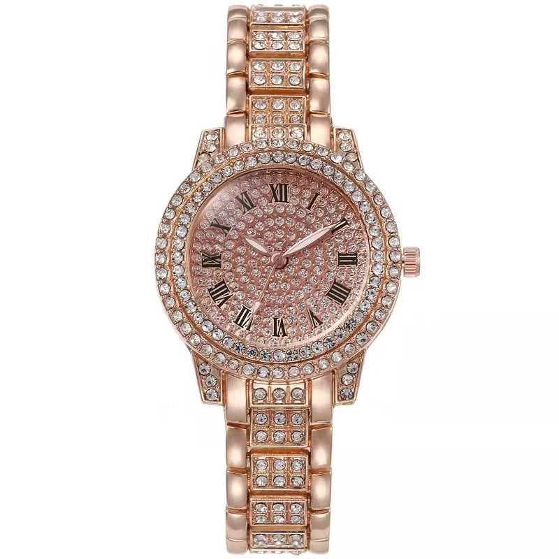 Diamond-encrusted Casual Fashion Women's Watch