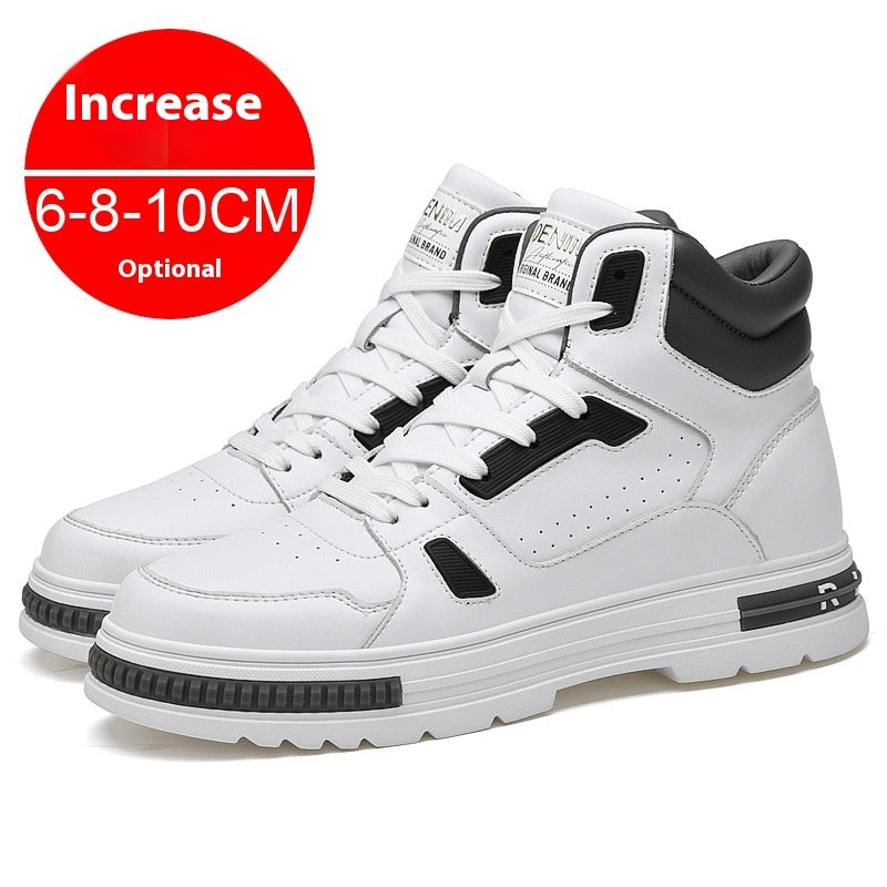 Martin Boots Men's Casual Sneakers Elevator Winter Shoes Sneaker Height Increasing Insole