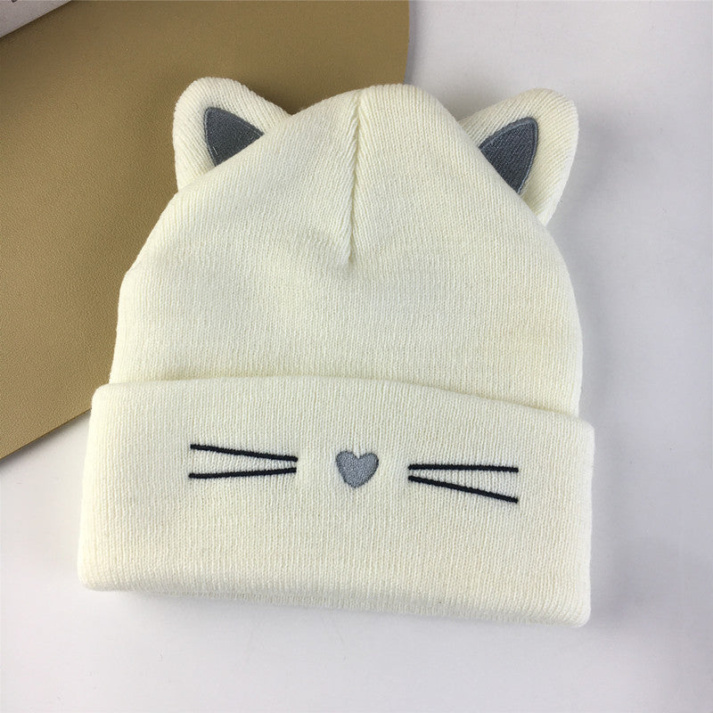 Ear Wool Toe Cap Beanie Hat