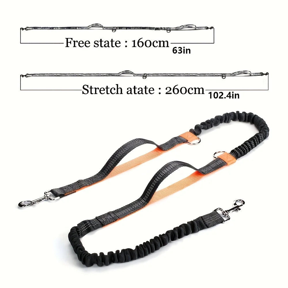 both running elastic for outdoor dogs this reflective enthusiasts, high-visibility belt is pet leash for dura Perfect hands-free