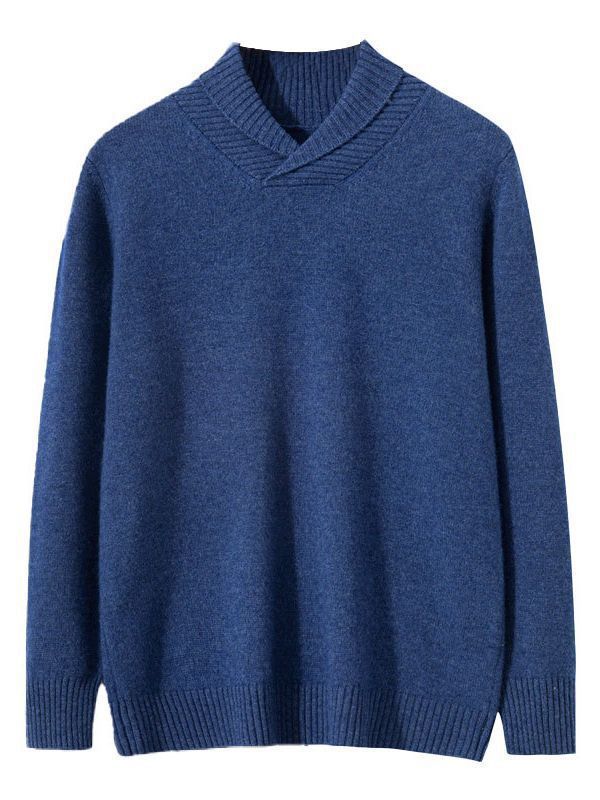 Autumn And Winter Cashmere Lapel Sweater Outerwear Sweater