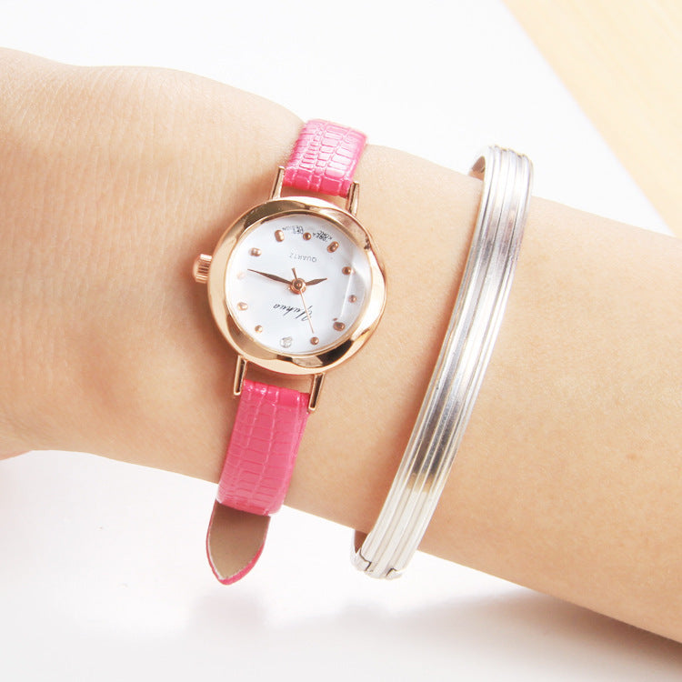 Simple Elegant Student Thin Strap Small Mori Style Women's Watch