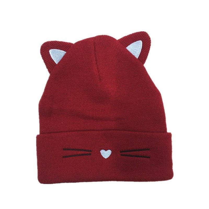 Ear Wool Toe Cap Beanie Hat