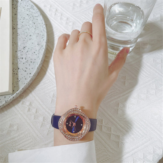 Women's Quartz Watch With Diamond Dial