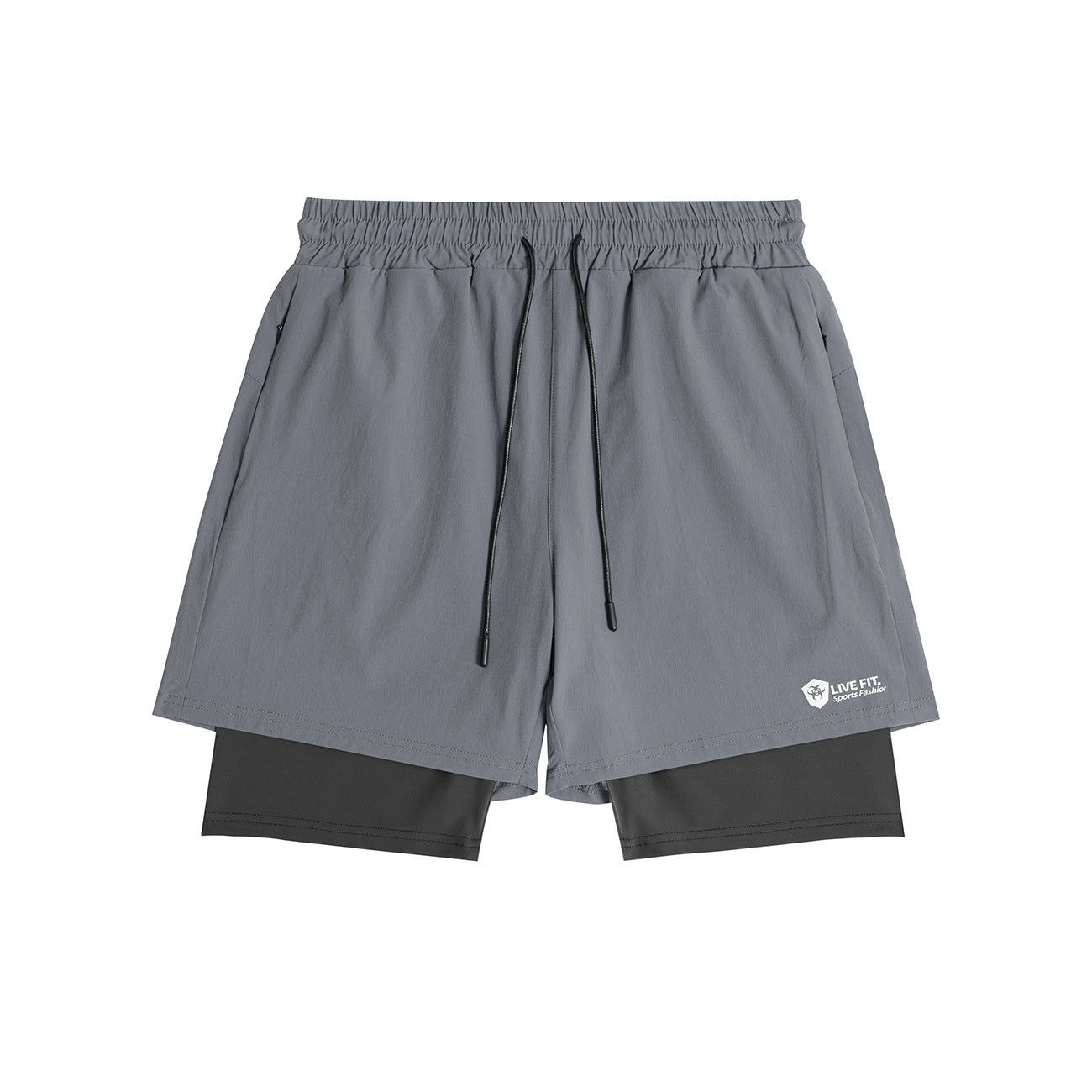 American Style Quick Drying Zippered Shorts For Men