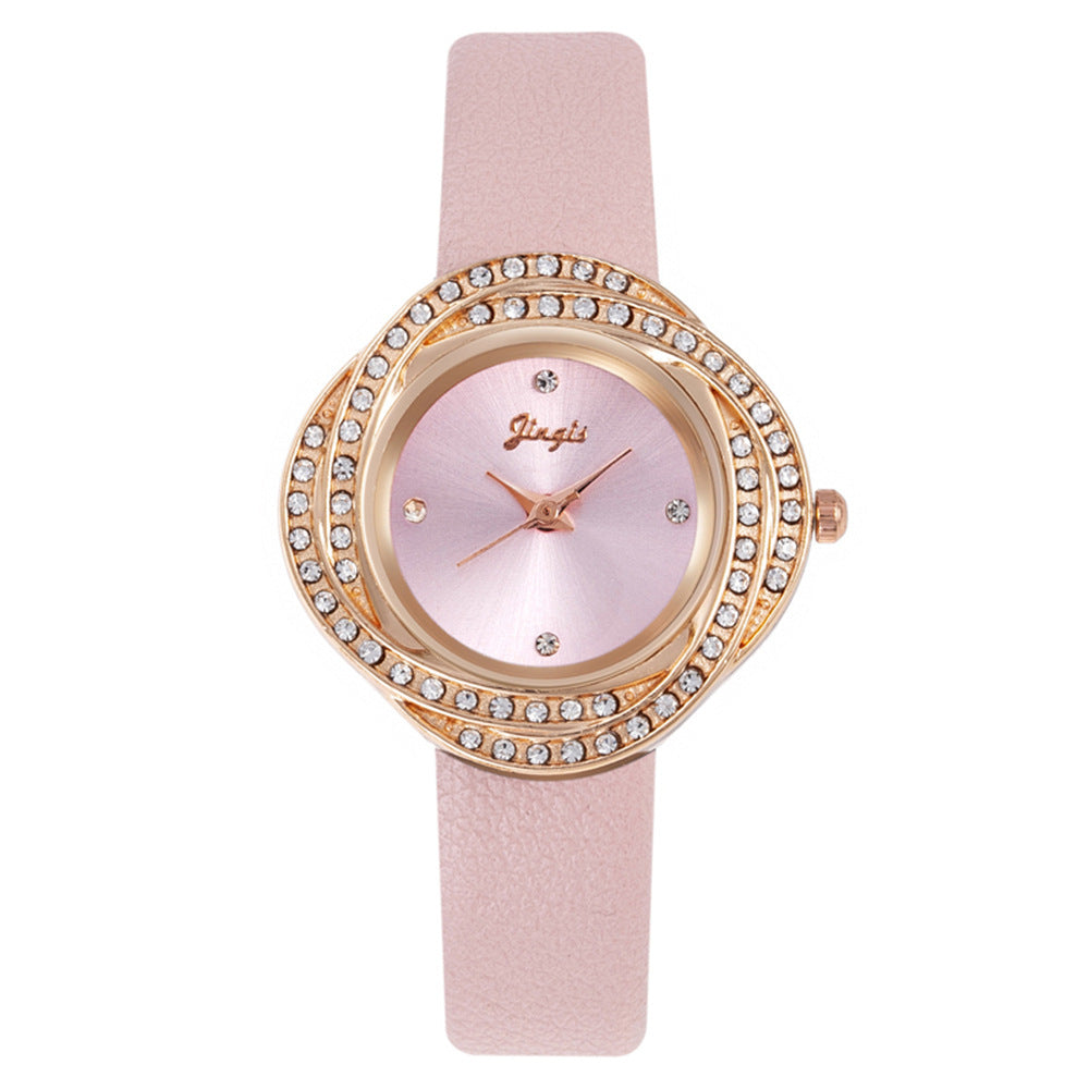 Women's Quartz Watch With Diamond Dial