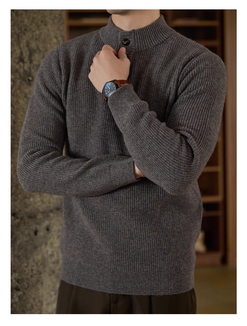 American Casual Half Turtleneck Knitted