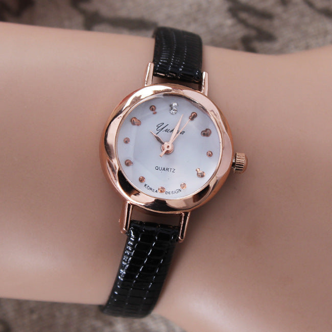 Simple Elegant Student Thin Strap Small Mori Style Women's Watch