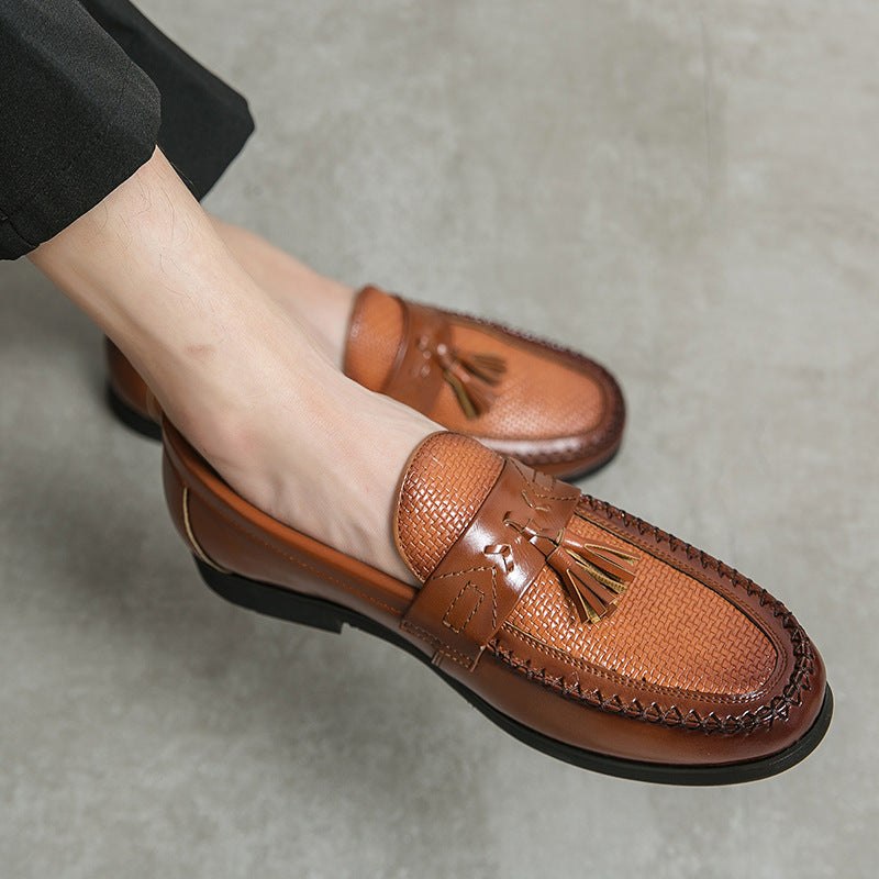 New Men's Casual Slip-on Leather Shoes