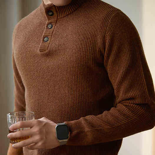 American Casual Half Turtleneck Knitted